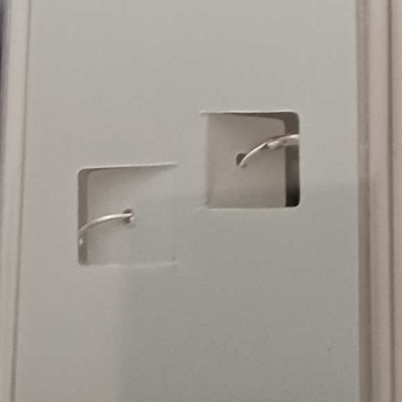 I AM STERLING SILVER BOHEMIAN 1/2 INCH ETCHED HOOP - Picture 4 of 4